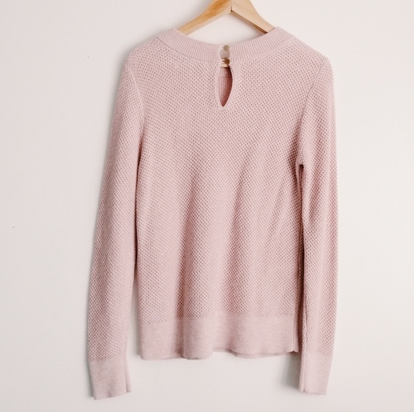 100% Cotton Blush Knit Sweater - Picture 2 of 3